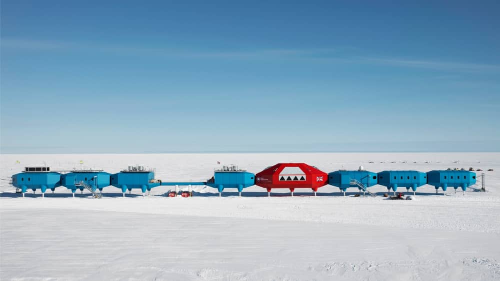 Halley research station in antarctica
